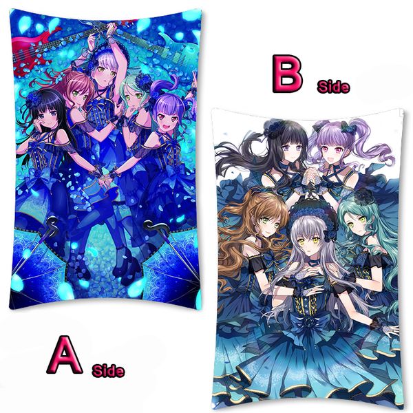 

anime bang dream maruyama aya minato yukina dakimakura hugging body pillow case bed cushion pillow cover 2way 35x55cm