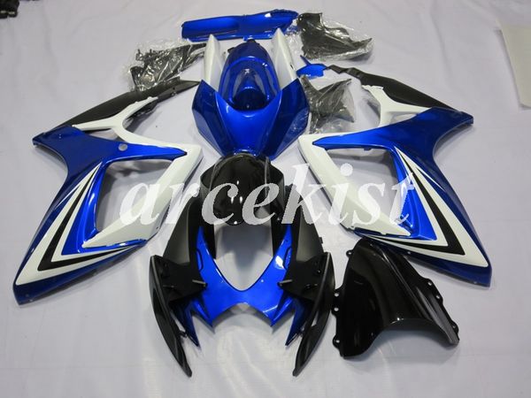

4 бесплатные подарки новый abs для мотоциклов обтекатели kit fit для suzuki gsx-r600 gsx-r750 k6 2006 2007 06 07 кузовостроение набор синий