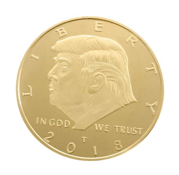 

2018-2020 trump commemorative coin us 45th president donald kraft embossed gold plated silver medallion metal badge crafts