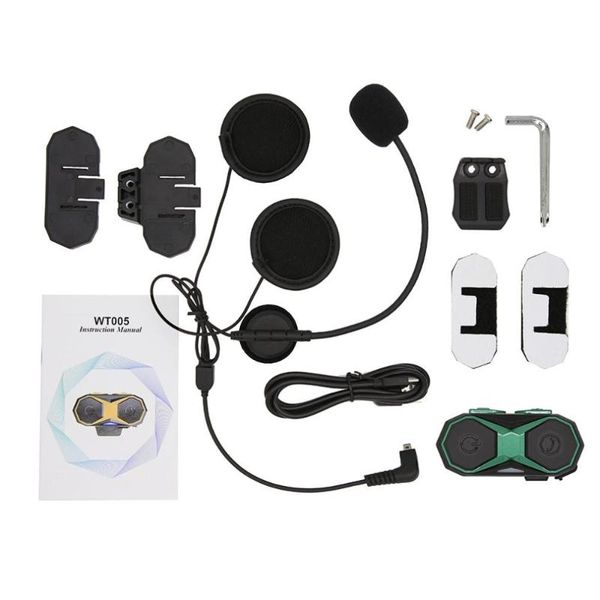 

wt005 1000m ip67 waterproof motorcycle helmet walkie-talkie motorcycle walkie-talkie headphones with fm radio
