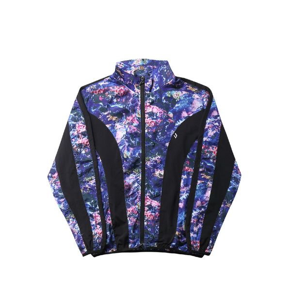

2019 new luxury designer clothes solid mens designer jackets outerwear loose waterproof stitching coat printing zipper jacket size s-xl, Black;brown