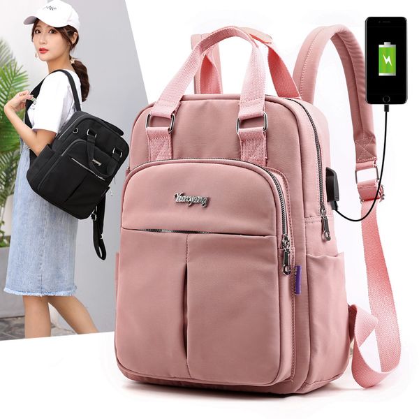 

dropship women backpack large ladies back pack famous ita bag brand solid bookbag school bags teeanger multipocket girls alexa