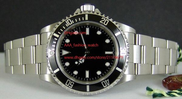 

sapphire asia 2813 movement 40mm ceramic bezel 114060 no date automatic mechanical mens men's watch watches black dial, Slivery;brown