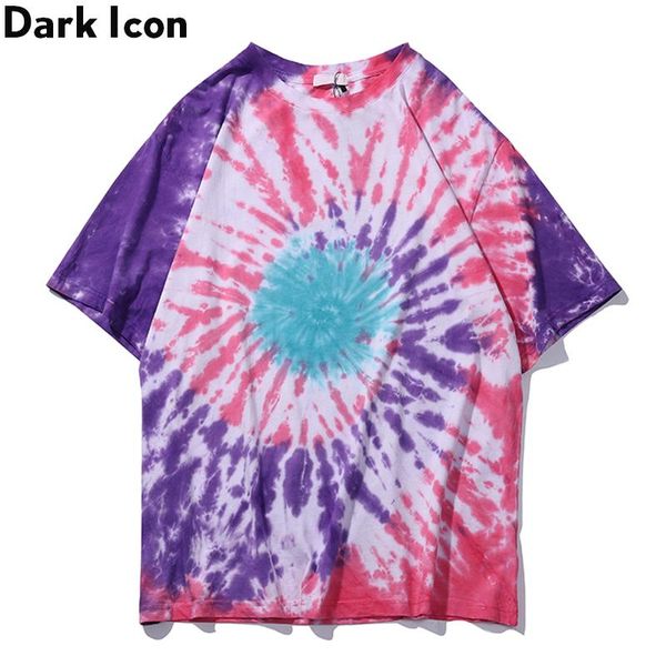 

dark icon paisley tie dye t-shirt men women crew neck hipster tshirt streetwear men's tee shirts, White;black