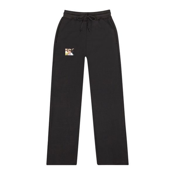 

2019 men's team event bts cartoon 2 leisure time men and women motion sweatpants, Black;green