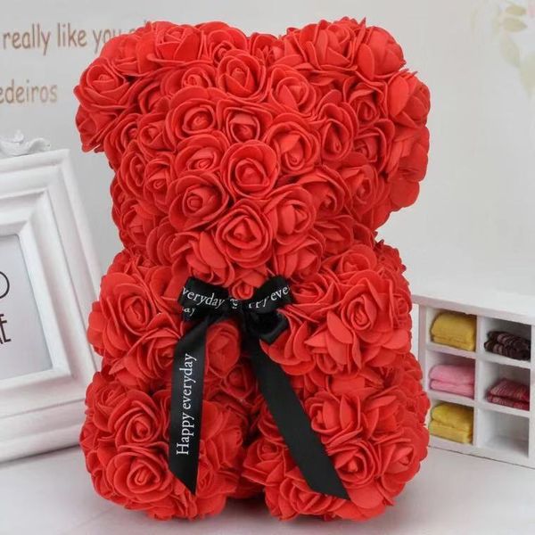 multicolor rose bear