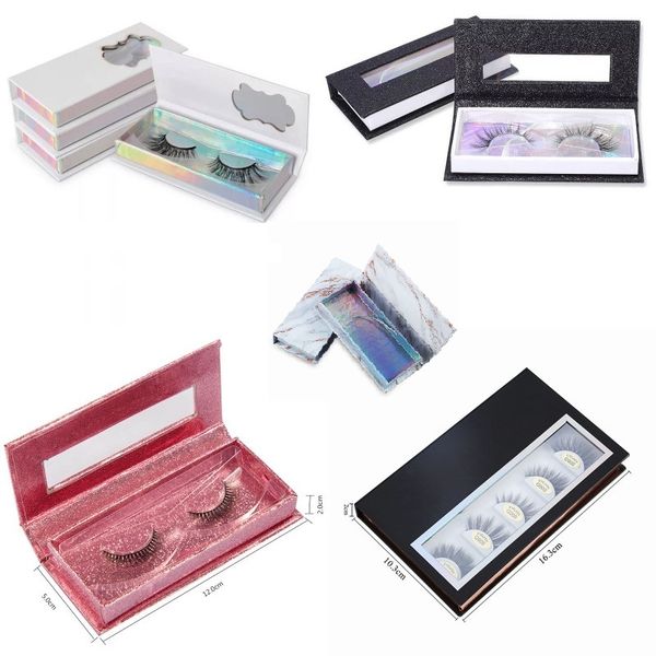 

1 пара пустые ложные уход за ресницами хранения коробка контейнер держатель отсек инструмент ручной ресницы пустые коробки