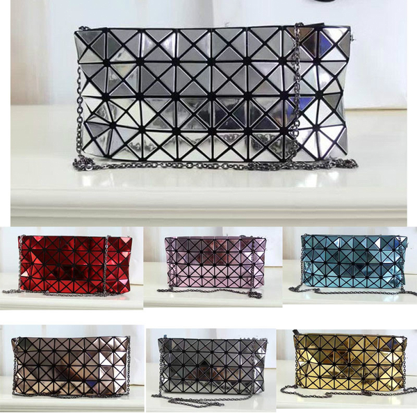 

2019 new designer women handbags bao mirror reflective leather women purses folding geometric bags designer fashion bagc25d#
