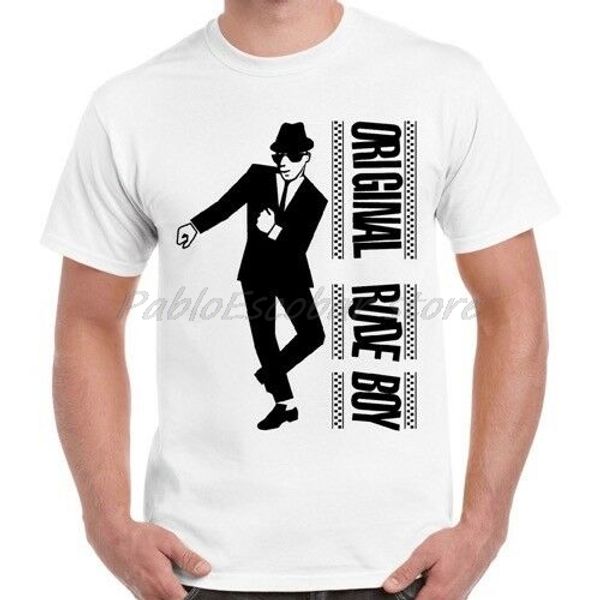 

original rude boy ska 2 tone the specials madness retro t shirt men white tshirt summer tee-shirt plus size 4xl 5xl, White;black