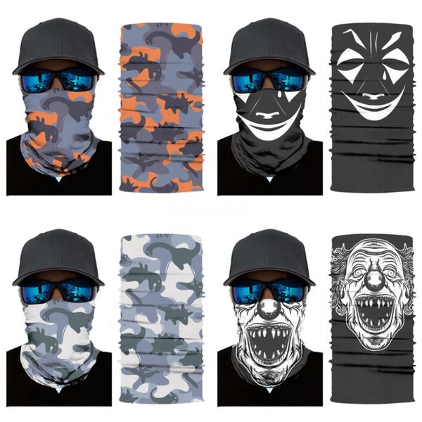 

2020 funny magic headband death knight pirate skull scarf skull skeleton ghost ski cycling headwear headband motorcycle neck ba #639#991, Blue;black
