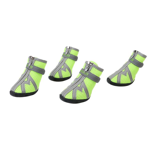 

pet собаки щенка ботинки воздухопроницаемой сеткой анти-слип сапоги обувь лапы, протекторы s м l