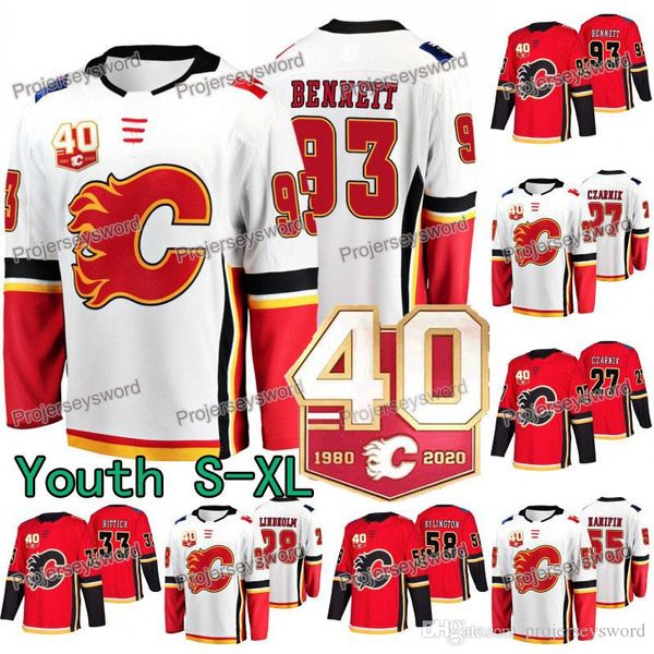 

Youth 40th Anniversary Sam Bennett Calgary Flames Austin Czarnik Elias Lindholm David Rittich Hanifin Kylington Frolik Jankowski Mangiapane