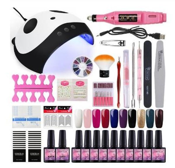

manicure set 36w uv led lamp nail dryer nail gel polish set nail kit gel varnish tools kit