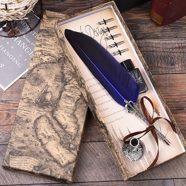 

tools gift box festival accessories calligraphy signature quill ink nib holder wedding dip fountain teacher office stationery