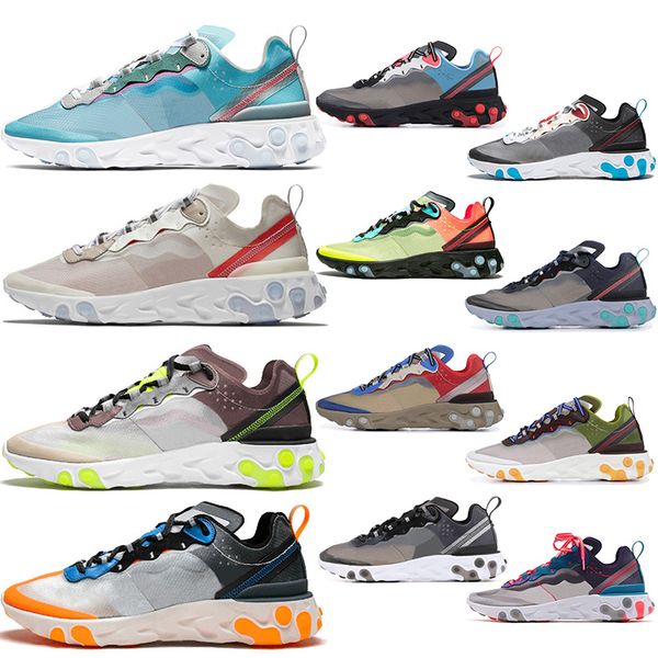 

brand running shoes react element 87 55 royal tint royal tint desert sand undercover green thunder blue total orange sports sneakers nik