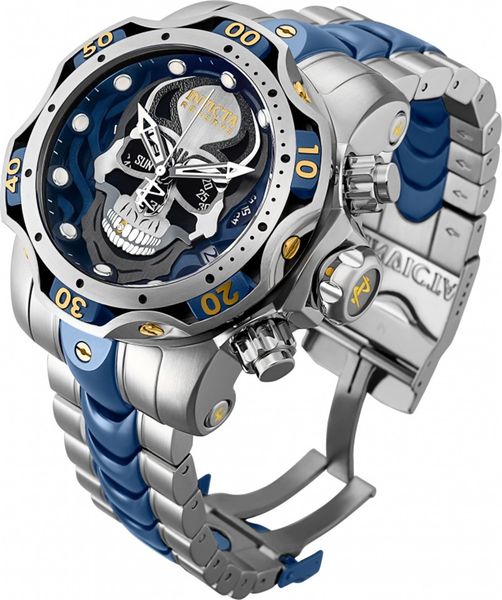 

invicta watch reserve venom men model 30351 - men's watch quartz 52.5mm stainless steel swiss quartz watches, Slivery;brown