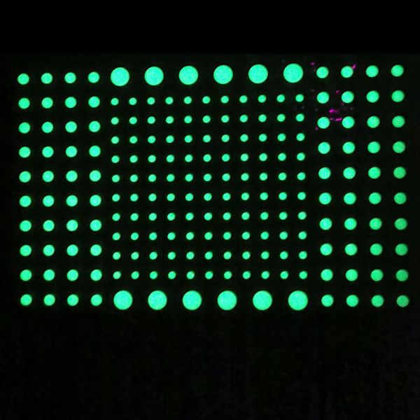 

stars dots luminous wall sticker diy bedroom kids room decal glow in dark fluorescent home decoration 10pcs