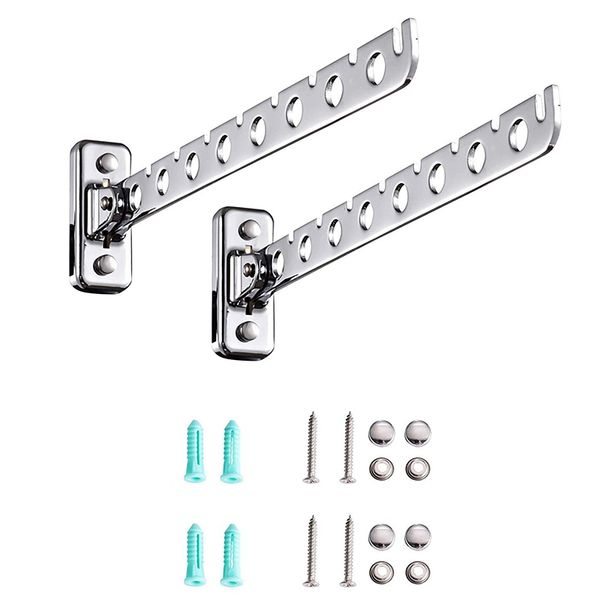 

wall mount clothes hanger rack wall clothes hanger stainless steel hooks with swing arm holder closet organizers and sto