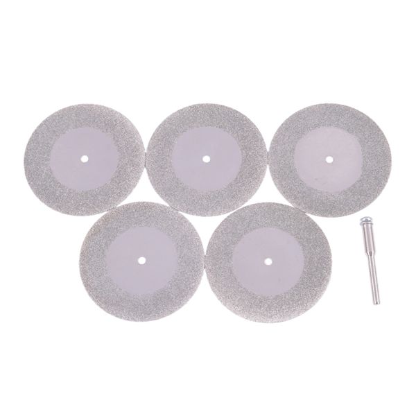 

5pcs 50mm diamond cutting discs & drill bit for rotary tool glass metal