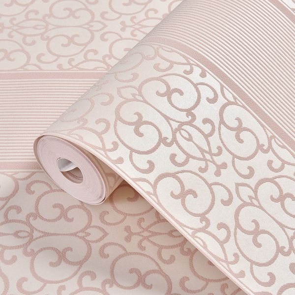 

wall decor new self-adhesive embossed non-woven wall paper 3d european damas wallpaper home improvement bedroom dormitory sofa tv back