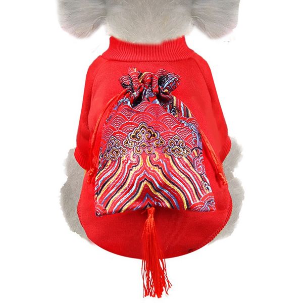 

собаки жилет рубашка новый год кисточкой одежда рождество одежда для собак бархатная толстовка одежда для домашних животных для маленьких ср