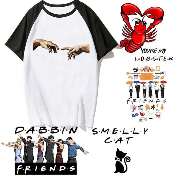

friends tv show t shirt friends shirt women men punk harajuku tshirt male female 90s graphic hipster tee casual t-shirt, White