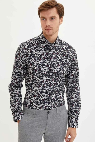 

defacto man long sleeve shirt-m1475az19au, White;black