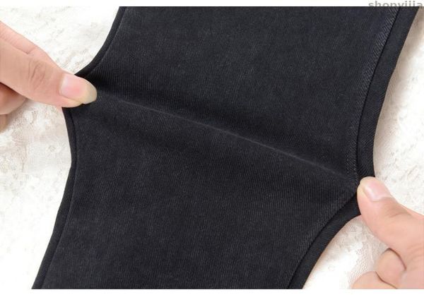 

fashion boyfriend washed elastic denim trousers pencil slim capris pants imitation skinny jeans woman new spring, Blue