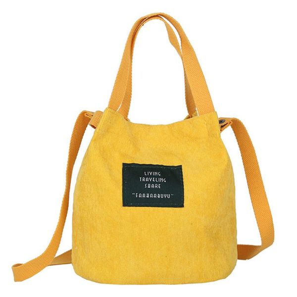 

thinkthendo vintage women's corduroy handbag shoulder messenger bag satchel tote purse crossbody bags