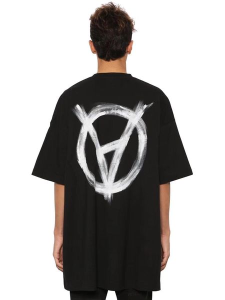 

20ss logo printing loose short sleeve t-shirt fashion crew neck comfortable tee couple women mens designer shirt xs~ hfxhtx039, White;black