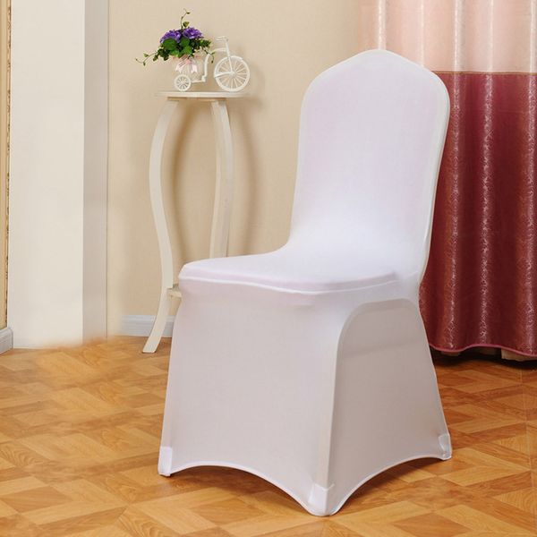 

1pc solid color chair cover spandex stretch elastic slipcovers chair covers white for dining room banquet l kitchen wedding