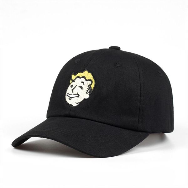 

silfog new fallout pip boy baseball caps mens adjustable cotton dad hat trucker streetwear embroidery snapback cap, Blue;gray