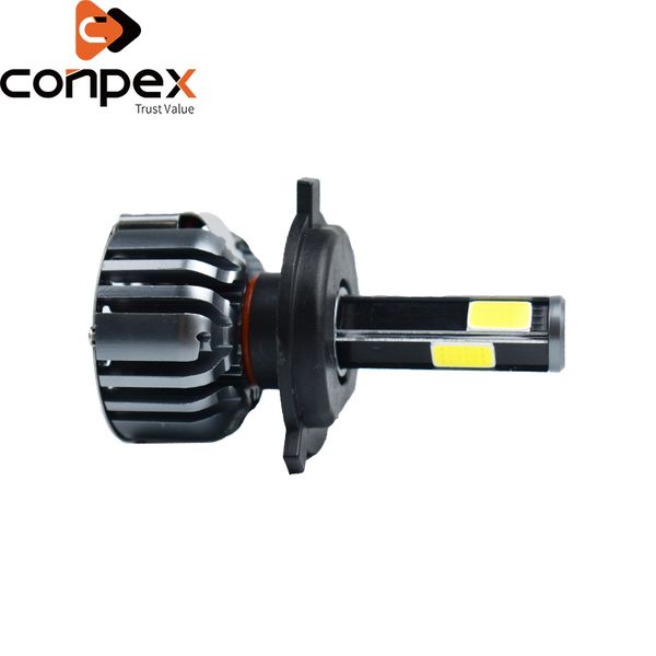 

2pcs car headlight bulbs led 12v h4 h7 lo led canbus car lights two ways vortex air cooling system four sided lamp beads