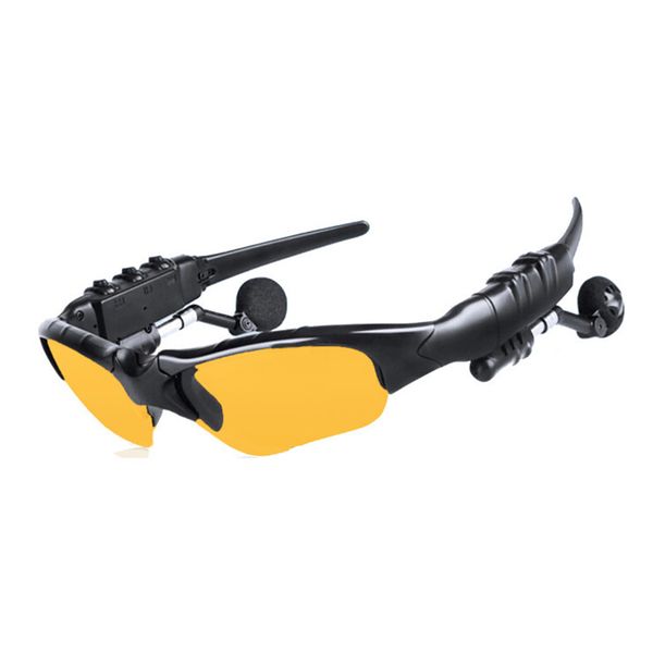

headphone sunglass music bluetooth wireless earphone hands phone call stereo, White;black