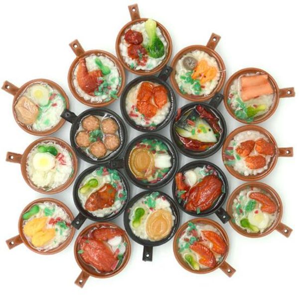

dhl 50pcs 3.5*1.8cm keychain keyring delicious simulation casserole bowl food noodles charm phone strap mobile bag pendant gift