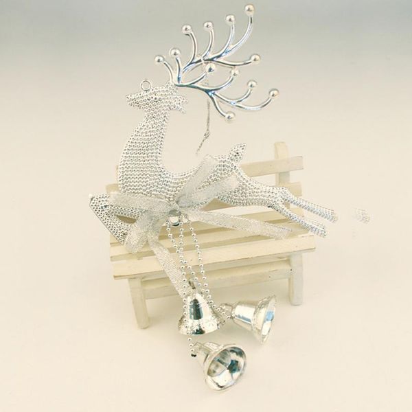 

home christmas tree ornament deer bell hanging xmas baubles party decoration