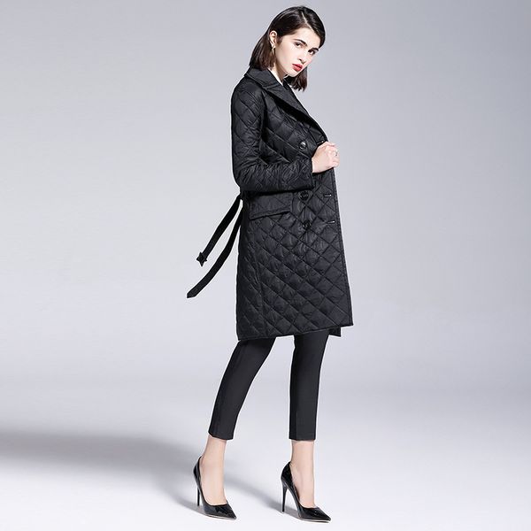 

burdully 2019 модные пальто куртка женская теплая parkas parka пальто высокое качество женский новая зимняя коллекция, Black