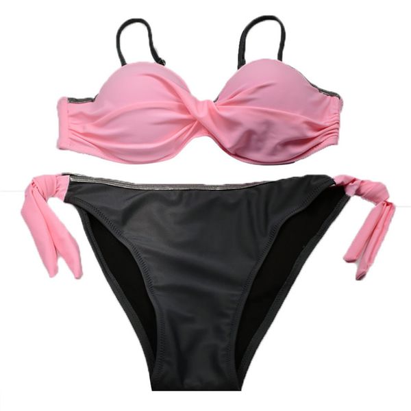 

ladies print split bikini set fashion women's wear beach swimwear print bikini set swimwear push up #2f26, White;black