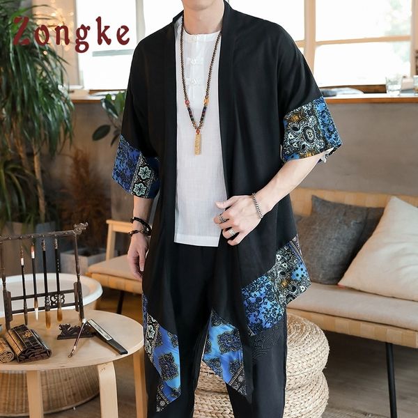 camisa kimono hombre