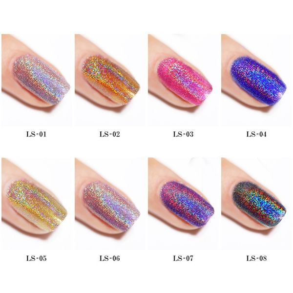 

d7ml glitter nail polish laser nail polish glimmer shiny lacquer varnish shell manicure art