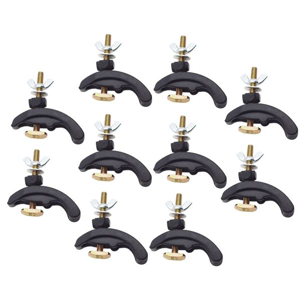 

10 pieces cnc press plate clamp pressure fixture t-track router parts black
