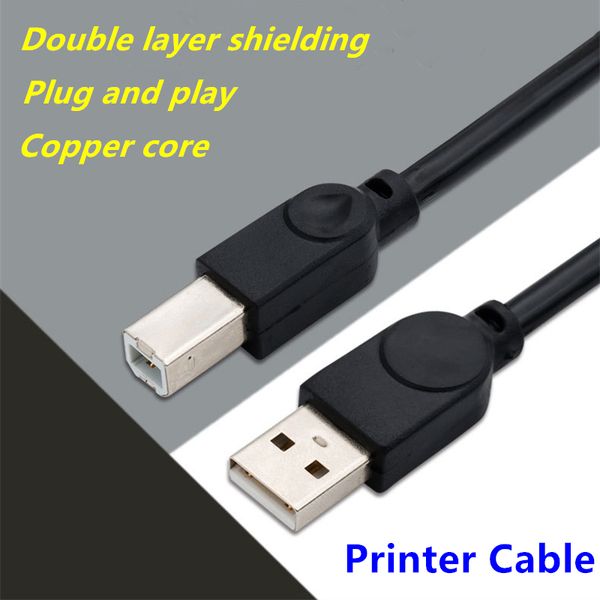 

usb 2.0 printer cable usb type b male to a male usb cable for canon epson hp 1.5m/3m/5m