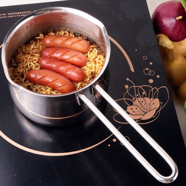 

non-stick pan milk pot butter chocolate melted heating pot warmer pan small saucepan cheese pot with pour spouts other bakeware
