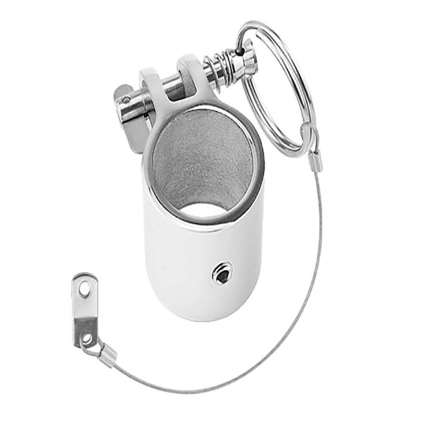 

1 inch 25mm bimini hinge jaw slide w/ quick release pins and lanyard , marine boat hardware fitting 316 stainless steel