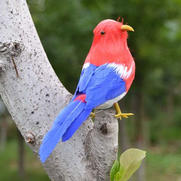 

handmade artificial tiny feathered birds bird model figurine ornaments holiday party decor crafts multicolor