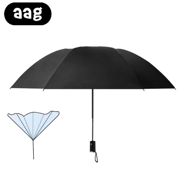 

aag folding reverse umbrella double layer inverted windproof rain car umbrellas for women reverse umbrella c-hook hands for car