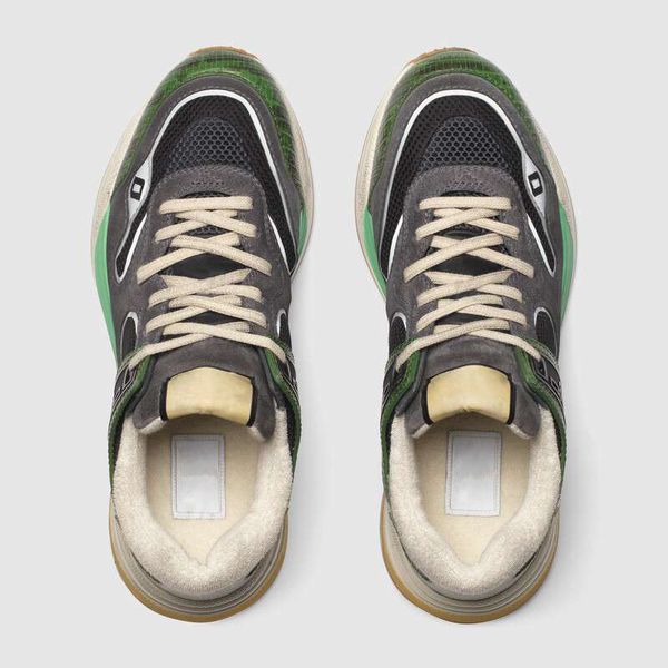 

2019 ultrapace sneakers with reflective fabric low cut luxury suede mesh women paris designer vintage classic suede trainers 35-45 56, Black