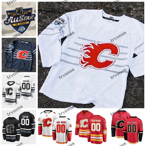 

2020 all star game customize 19 matthew tkachuk 5 mark giordano 33 david rittich monahan gaudreau calgary flames hockey jersey talbot lucic, Black;red