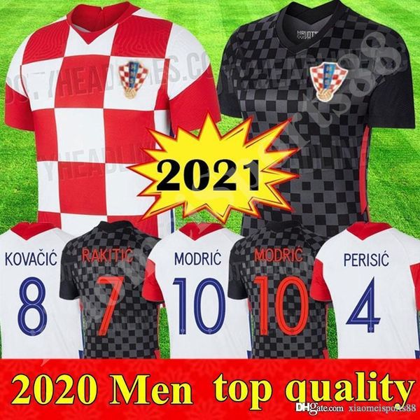 

2020 croatia soccer jersey 20 21 home 10 modric 7 rakitic #4 erisic soccer shirt away mandzukic orsic football uniform, Black;yellow