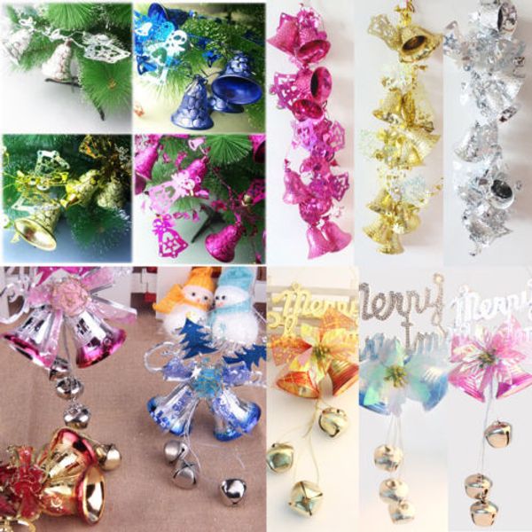 

new xmas string hanging bells christmas party decoration christmas tree drop ornament pendant home party decoration
